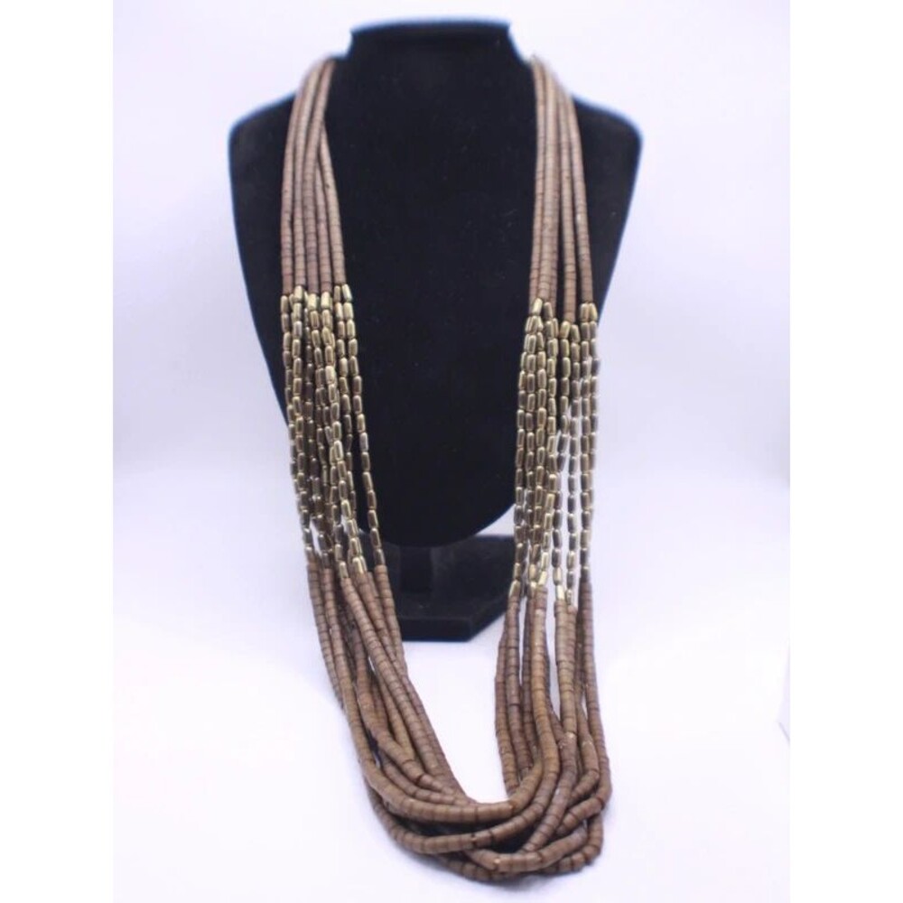 Tribal vintage fetish beaded necklace